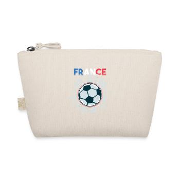Frankreich Flagge Reisen Fußball Frankreich Flagge - Bio-Täschchen - Natur - Vorne