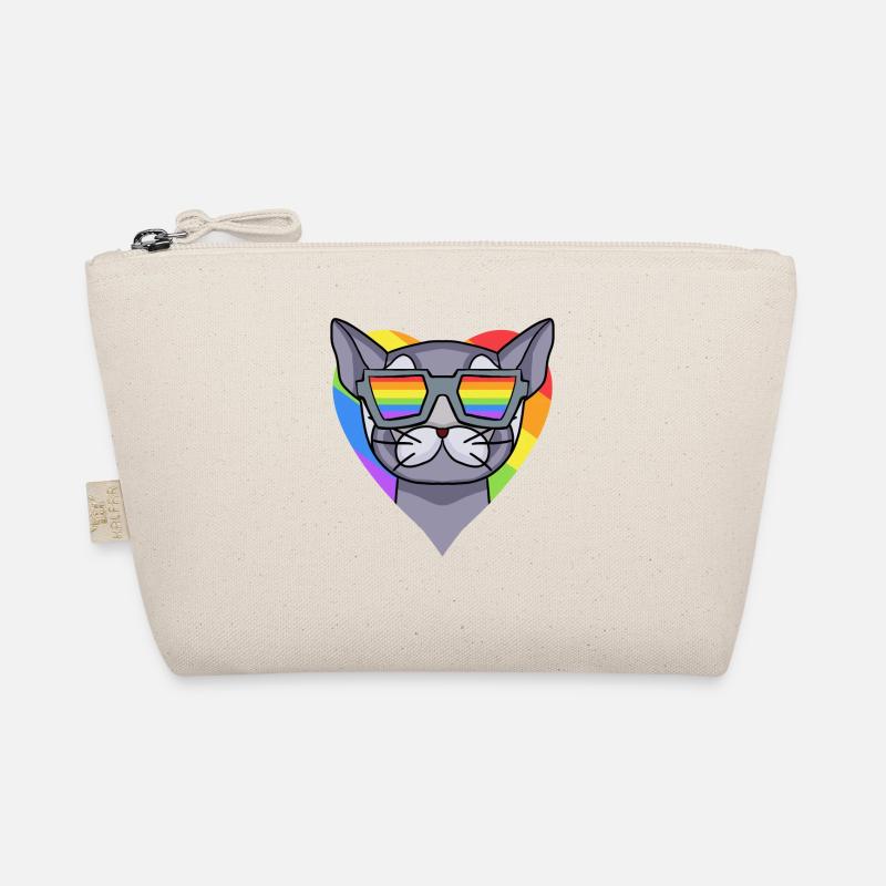 LGBT Katze Britisch Kurzhaar Regenbogen Bio-Täschchen