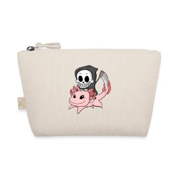 Grim Reaper and Axolotl - Organic Pouch - nature - Front