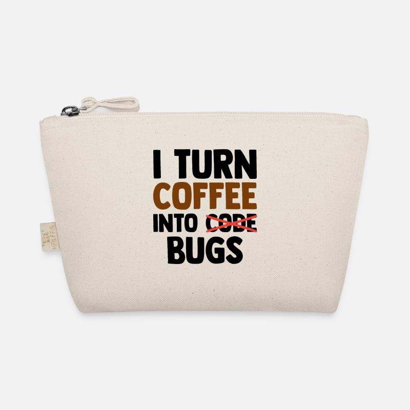 I Turn Coffee Into Bugs Coding Programming Softwar Bio-Täschchen