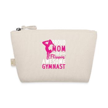 Proud Mother of a Crazy Gymnast Funny Gym - Organic Pouch - nature - Front