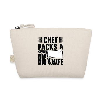 Chef Big Knife Slicing Cooking Meals - Organic Pouch - nature - Front