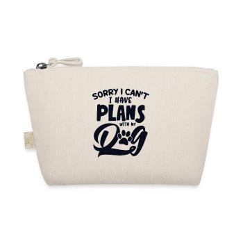 I cant I have Plans with my Dog Dog Daddy Dog Mom - Organic Pouch - nature - Front