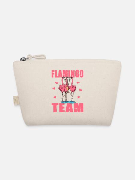 Flamingo Team - Bio-Täschchen - Natur