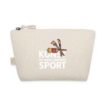 Kunst ist mein Lieblingssport Malerei Malermeister - Bio-Täschchen - Natur - Vorne
