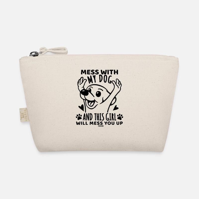 lustiger Hund Mädchen Muttertag Bio-Täschchen