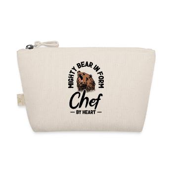 Chef Beast Animal Lover Bear Cooking Meals - Organic Pouch - nature - Front