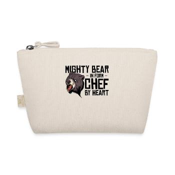 Chef Beast Animal Lover Bear Cooking Meals - Organic Pouch - nature - Front