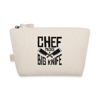 Chef Big Knife Slicing Cooking Meals - Organic Pouch - nature - Front
