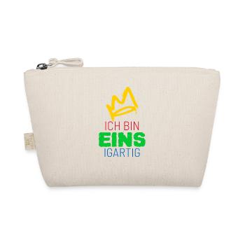 erster Geburtstag "eins"igartig - Bio-Täschchen - Natur - Vorne