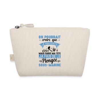 Dans Ma Tête Je Fais De La Plongée Piscine Sport - Trousse biologique - nature - Devant