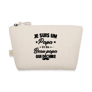 je suis un papa et beau-papa qui déchire - Trousse biologique - nature - Devant