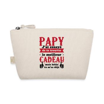 Cadeau Grand Père Papy Personnalisé Anniversaire - Trousse biologique - nature - Devant