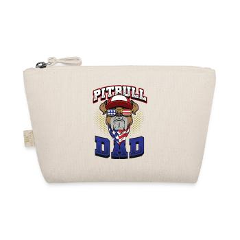 American Pitbull Dad July 4 - Organic Pouch - nature - Front