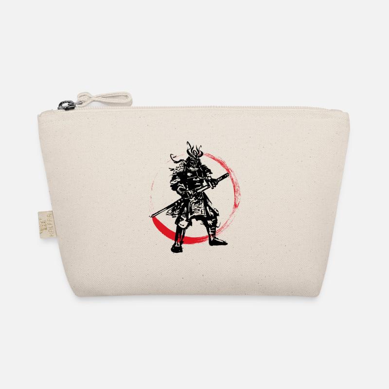 Samurai Japanischer Krieger Blutmond Design Bio-Täschchen