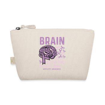 BRAIN Restart Funny Person Gift - Organic Pouch - nature - Front