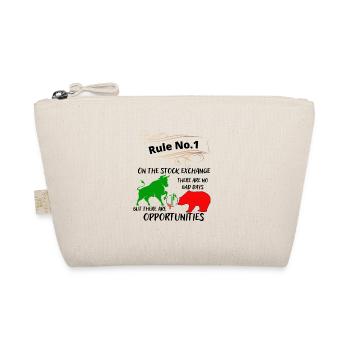 Bull and bear the animals of the stock market and stocks - Organic Pouch - nature - Front