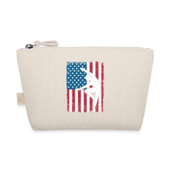 Cool Gymnastik Kunst USA Flagge Amerikanische - Bio-Täschchen - Natur - Vorne