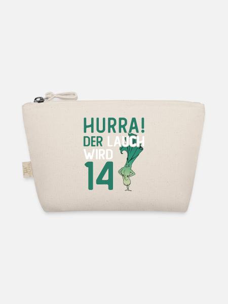 Hurra der Lauch wird 14 - Bio-Täschchen - Natur