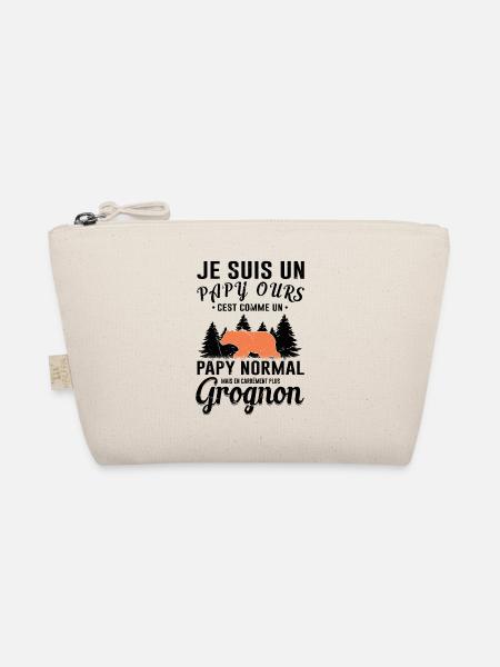 Papy Ours Cadeau Fête Des Pères Anniversaire Noël - Trousse biologique - nature