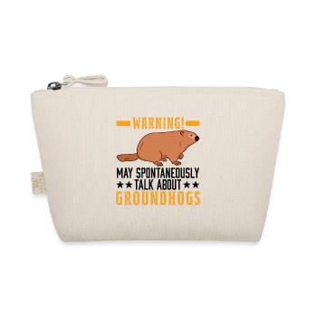 Marmot Gift Groundhog Day Woodchuck - Organic Pouch - nature - Front