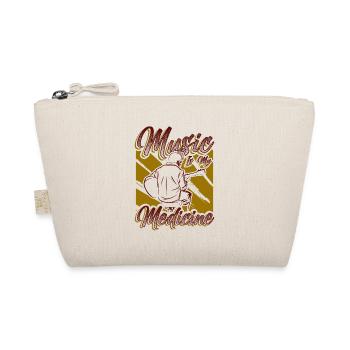 Music is my medicine Music lovers - Organic Pouch - nature - Front