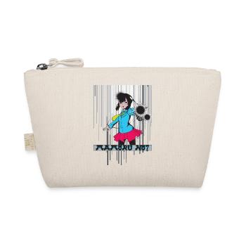 Anime Style Girl Power Geschenkidee - Bio-Täschchen - Natur - Vorne