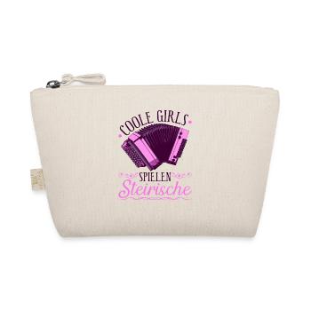 Coole Girls Spielen Steirische Harmonika Quetschn - Bio-Täschchen - Natur - Vorne