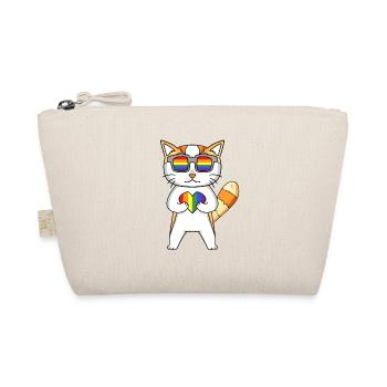 Chat LGBT Arc-en-ciel - Trousse biologique - nature - Devant