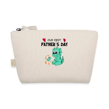 Vatertag - erster Vatertag Geschenk - Bio-Täschchen - Natur - Vorne