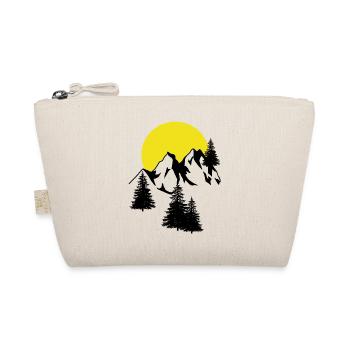 Mountains Moon Peak Spruce Conifer Firs Natural - Organic Pouch - nature - Front