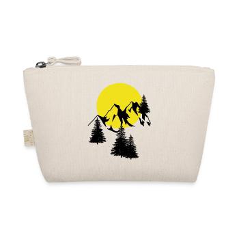 Mountains Moon Peak Spruce Conifer Firs Natural - Organic Pouch - nature - Front