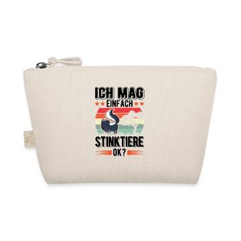 Ich mag einfach Stinktiere - Bio-Täschchen - Natur - Vorne