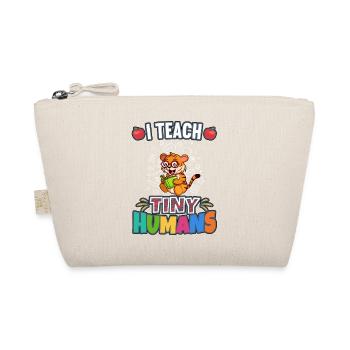 I Teach Tiny Humans Elementary School Teacher - Bio-Täschchen - Natur - Vorne