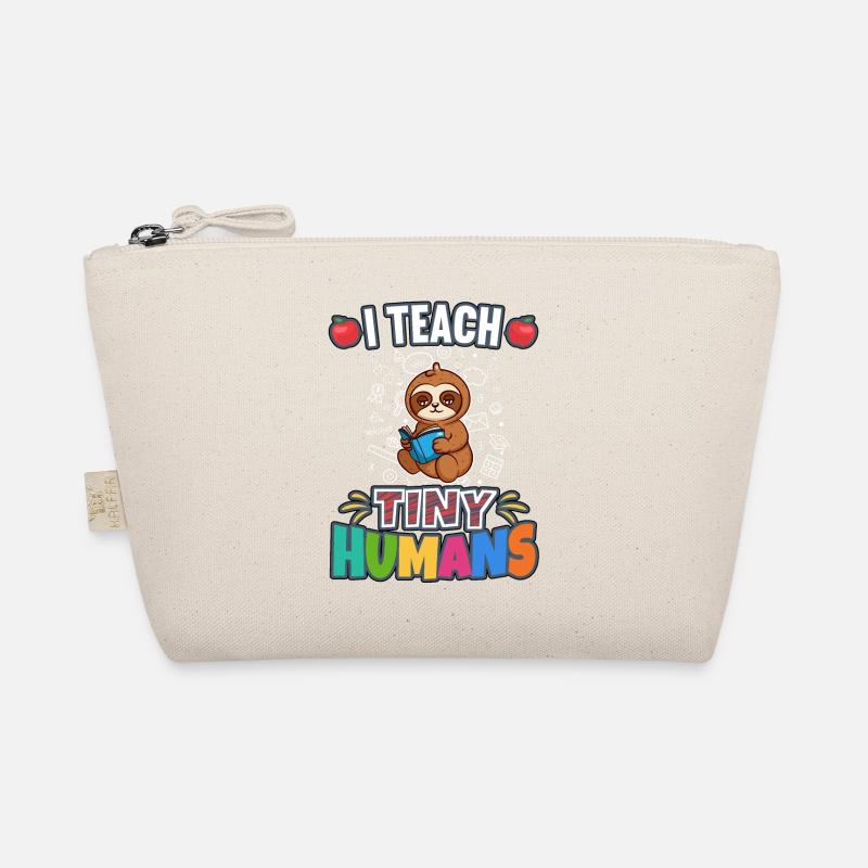 I Teach Tiny Humans Elementary School Teacher Organic Pouch