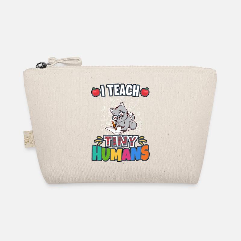 I Teach Tiny Humans Elementary School Teacher Organic Pouch