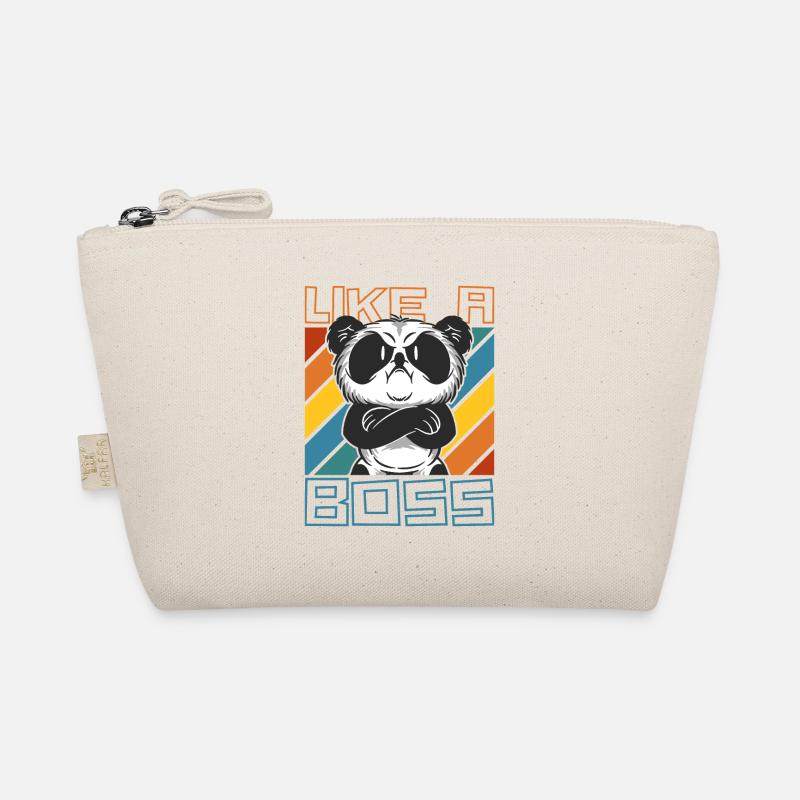 Comme un patron - Drôle de dessin animé Panda Bear Saying Trousse biologique