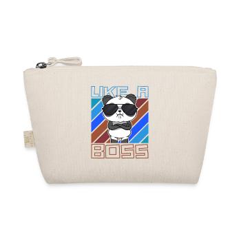 Comme un patron - Cool Cartoon Panda Bear Saying - Trousse biologique - nature - Devant