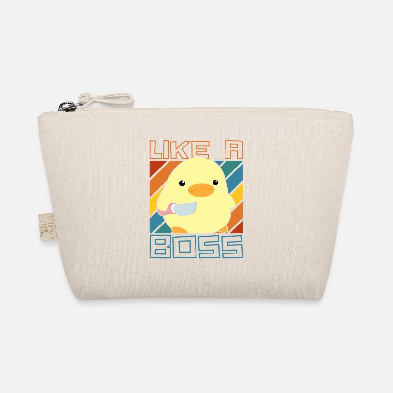 Like a Boss - Ente mit Messer Duck with Knife Meme Bio-Täschchen