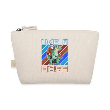 Like a Boss - Le Père Noël monte sur T-Rex - Trousse biologique - nature - Devant