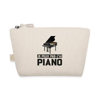 Je Peux Pas J'ai Piano Idée Cadeau Anniversaire - Trousse biologique - nature - Devant