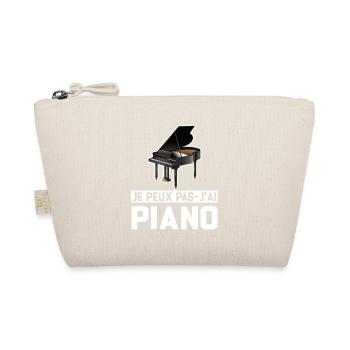 Je Peux Pas J'ai Piano Idée Cadeau Anniversaire - Trousse biologique - nature - Devant