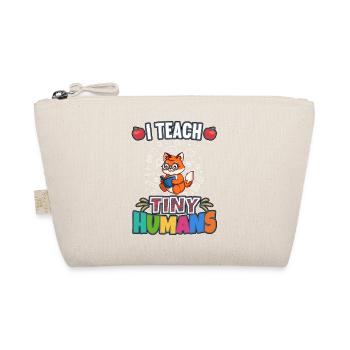 I Teach Tiny Humans Elementary School Teacher - Bio-Täschchen - Natur - Vorne