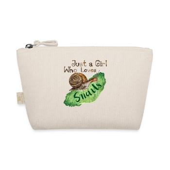 Juste une fille qui aime les escargots une citation pour les filles - Trousse biologique - nature - Devant