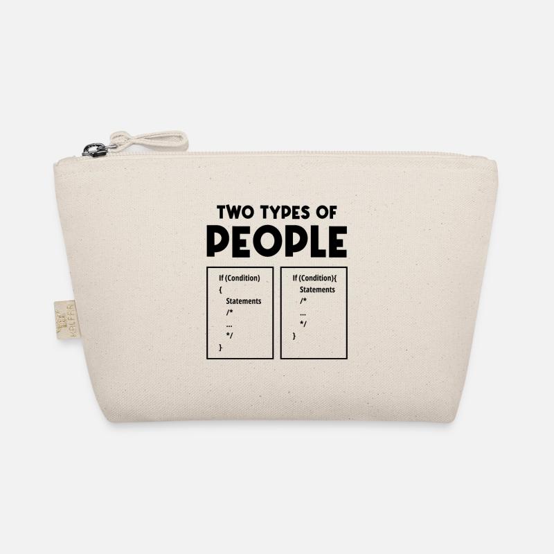 Two Types Of People Software Developer Programmer Bio-Täschchen