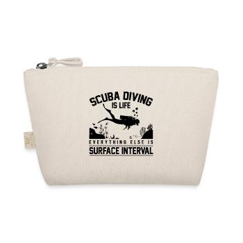 Scuba Diving Is Life Everything Else Is Surface In - Bio-Täschchen - Natur - Vorne