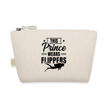This Prince Wears Flippers Diver Scuba Diver Divin - Bio-Täschchen - Natur - Vorne