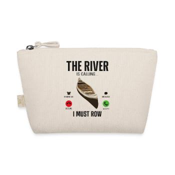 Canoe Canoeing Vintage Phone - Organic Pouch - nature - Front