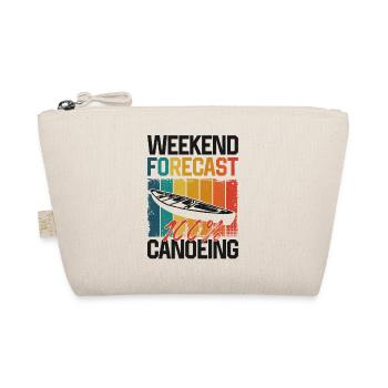 Canoe Canoeing Vintage Retro - Organic Pouch - nature - Front