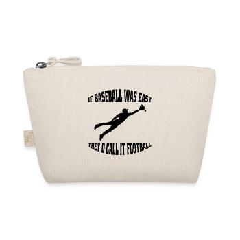 Baseball Geschenk Baseballspiel Baseballliebhaber - Bio-Täschchen - Natur - Vorne